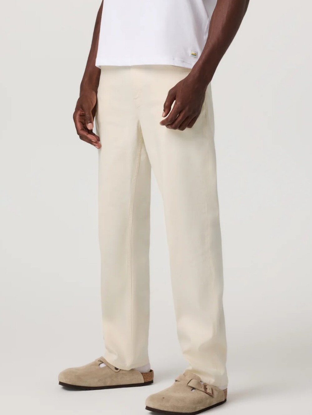 Vuori Mens Benton Stretch Twill Pant Classic Fit in Natural Size 38